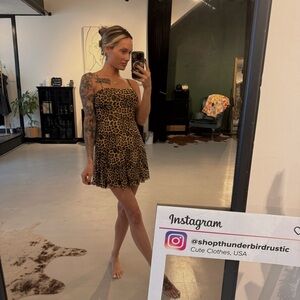 Leopard Print Mini Dress